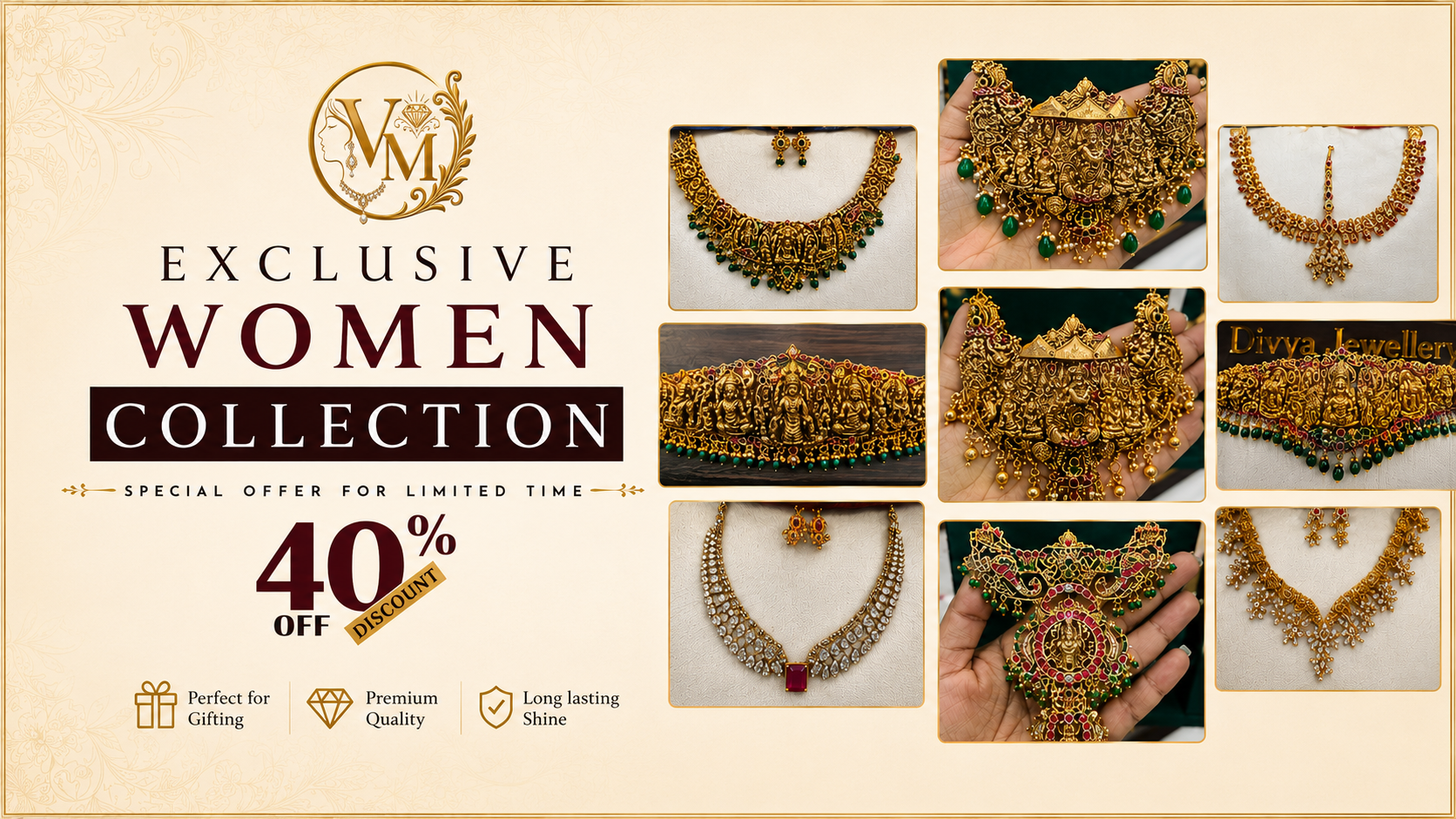 Traditional temple necklace set